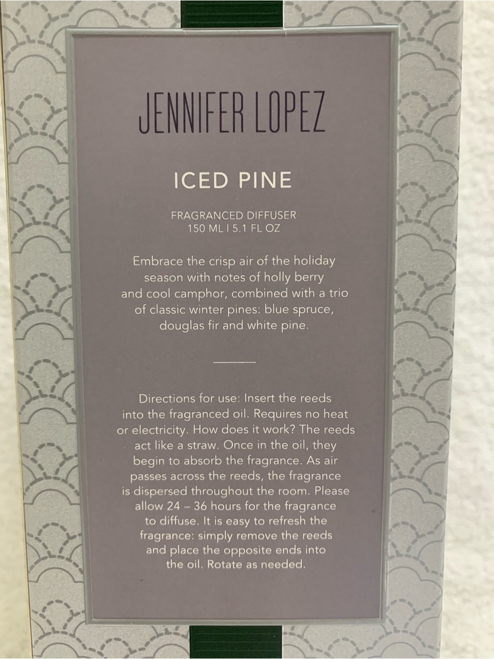 Jennifer Lopez Iced Pine Fragranced Diffuser - Picture 2 of 4